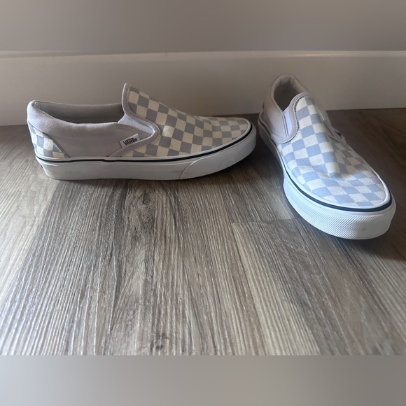 Vans Other - Vans Checkered Light blue Slip-On Shoes, Unisex Size US Men’s 7 Women’s 8.5